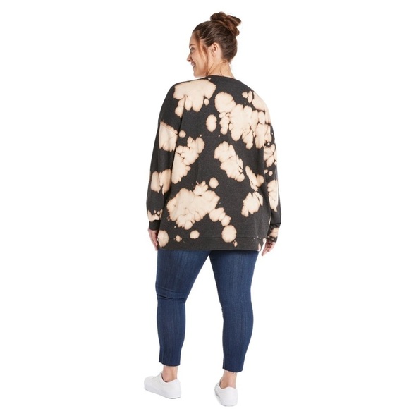 NWT NOBO Junior’s Lightweight Long Sleeve Sun/ Mushroom Graphic Sweatshirt - Picture 3 of 13